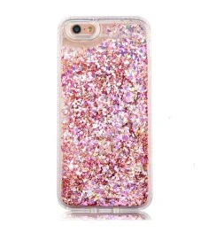 Силикон Soft Sparkles iPhone 6 (Розовый)