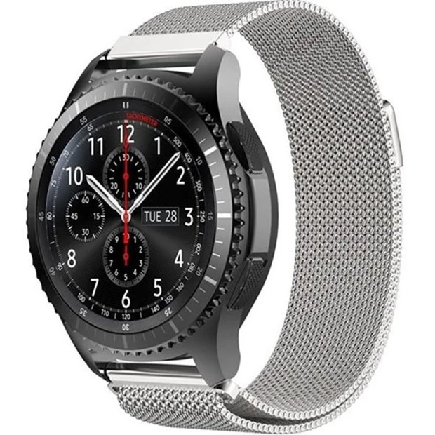 Ремешок Milanese Loop Xiaomi Amazfit Bip / Samsung Gear S2 / S3 20mm (Silver)