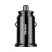 Baseus Circular Plastic 30W 1USB / 1Type-C Car Charger Adapter (Black) CCALL-YS01 Baseus Circular Plastic 30W 1USB / 1Type-C Car Charger Adapter (Black) CCALL-YS01