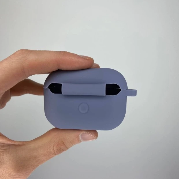 Чехол для наушников Full Silicone Case Apple AirPods Pro 2 (Lavender Gray)