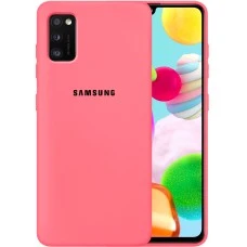 Силикон Original 360 Case Logo Samsung Galaxy A41 (2020) (Клубничный)