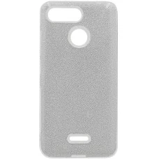 Силіконовий чохол з блискітками для Xiaomi Redmi 6 (Сірий)