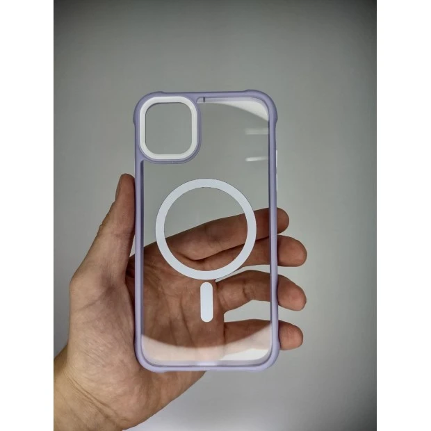 Totu Clear MagSafe Case for Apple iPhone 11 (Purple)