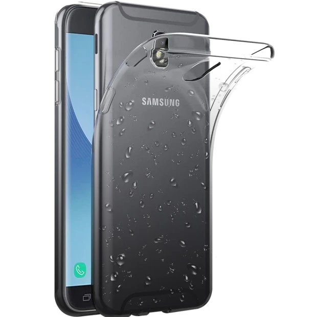 Силікон Rain Gradient Samsung Galaxy J7 (2017) J730 (Чорно-сірий)