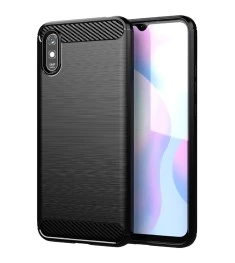 Силикон Polished Carbon Xiaomi Redmi 9A (Чёрный)