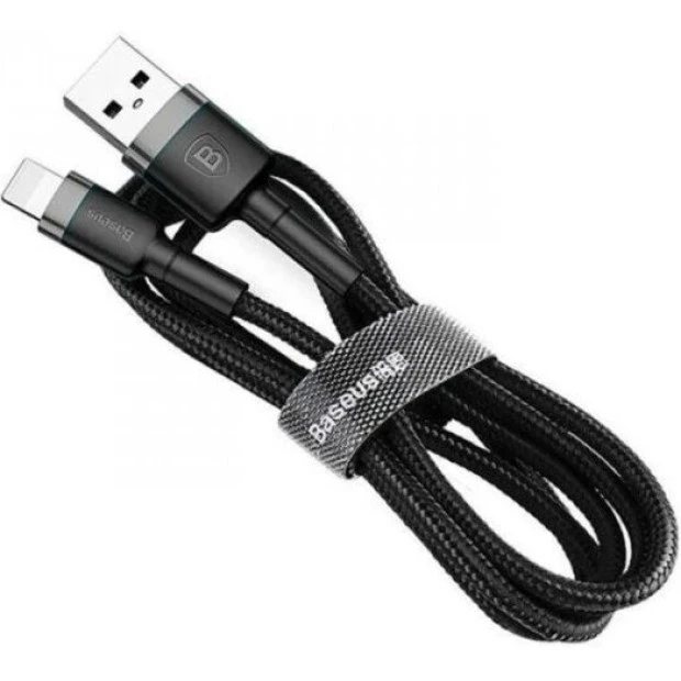 USB-кабель Baseus Cafule 1.5A (2м) (Lightning) (Чорний / Сірий) CALKLF-CG1