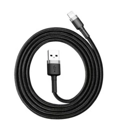 USB-кабель Baseus Cafule 1.5A (2м) (Lightning) (Чорний / Сірий) CALKLF-CG1