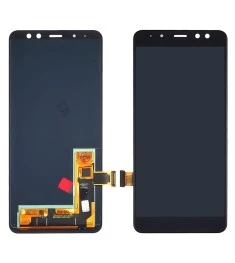 Дисплей для Samsung A530 Galaxy A8 (2018) с чёрным тачскрином OLED
