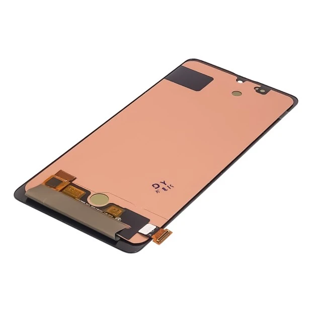 Дисплей для Samsung A715 Galaxy A71 (2020) с чёрным тачскрином (с широким ободком) OLED