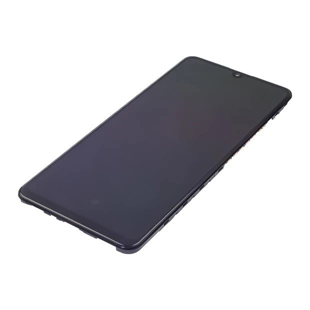 Дисплей для Samsung A325 Galaxy A32 (2020) з чорним тачскрином та корпусною рамкою OLED