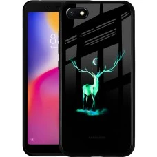 Накладка Luminous Glass Case Xiaomi Redmi 6A (Deer)