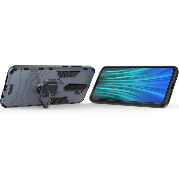 Бронь-чохол Ring Armor Case Xiaomi Redmi Note 8 Pro (Пилова бірюза)