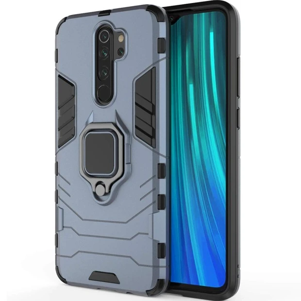 Бронь-чохол Ring Armor Case Xiaomi Redmi Note 8 Pro (Пилова бірюза)