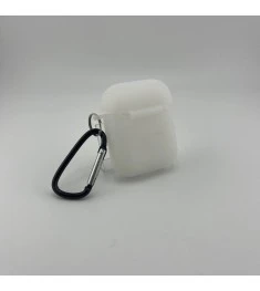 Чохол для навушників із силікону для Apple AirPods 1  /  2 (прозорий)