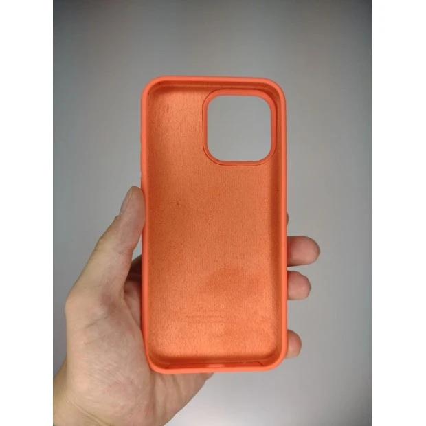 Силіконовий чохол оригінальний круглий для Apple iPhone 15 Pro Max (Абрикосовий)