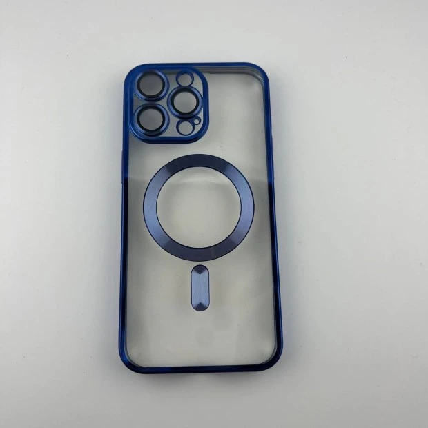 Чохол UMKU Shining з MagSafe для Apple iPhone 15 Pro Max (Темно-синій)