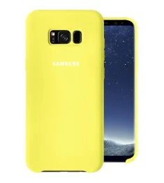 Силикон Original Case Logo Samsung Galaxy S8 Plus (Лайм)