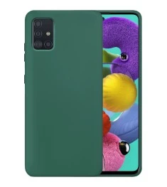 Силикон Original 360 Case Samsung Galaxy A51 (Тёмно-зелёный)