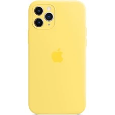 Силикон Original RoundCam Case Apple iPhone 11 Pro Max (Canary Yellow)