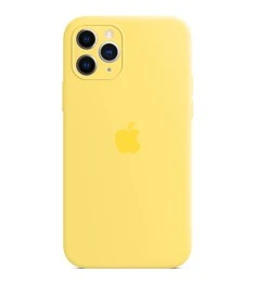 Силикон Original RoundCam Case Apple iPhone 11 Pro Max (Canary Yellow)