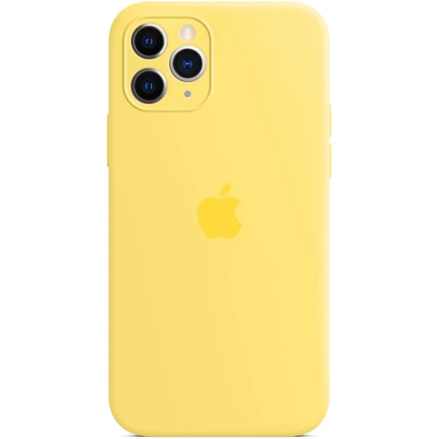 Силіконовий чохол Original RoundCam для Apple iPhone 11 Pro Max (жовтий канарейковий)