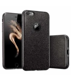 Силикон Glitter Apple iPhone 6 / 6s (Черный)