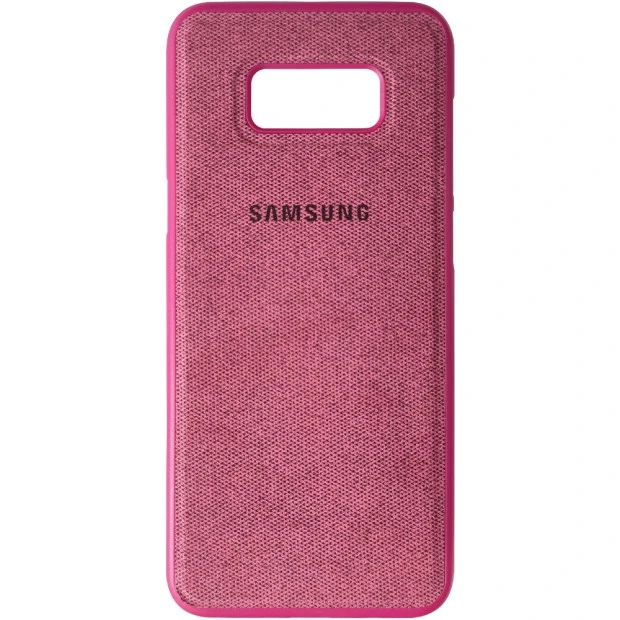 Силіконова текстурована накладка для Samsung Galaxy S8 Plus (Рожева)