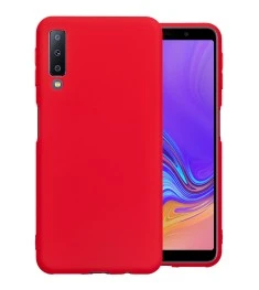 Силикон iNavi Color Samsung Galaxy A7 (2018) A750 (Красный)