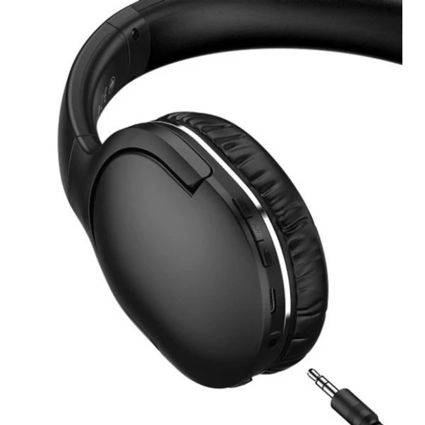 Бездротові накладні навушники-гарнітура Baseus Encok D02 Pro (Чорний)