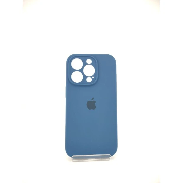 Силіконовий оригінальний чохол RoundCam для Apple iPhone 14 Pro (22) синій кобальт.