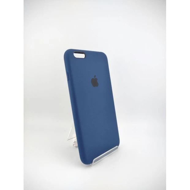 Силіконовий оригінальний чохол круглої форми для Apple iPhone 6 Plus  /  6s Plus (32) глибокий темно-синій