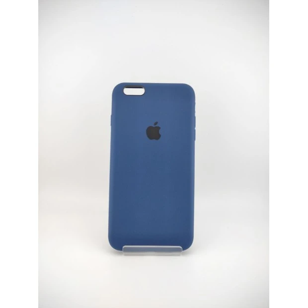 Силіконовий оригінальний чохол круглої форми для Apple iPhone 6 Plus  /  6s Plus (32) глибокий темно-синій