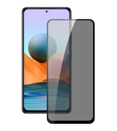 Защитное стекло 5D Privacy HD Xiaomi Redmi Note 14 / Note 10 Pro Black