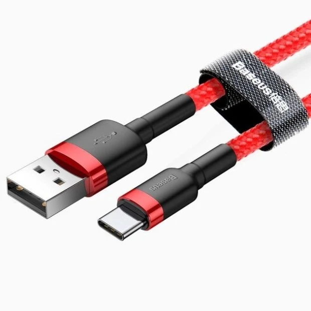 USB-кабель Baseus Cafule Edition 2.4A (1m) (MicroUSB) (Красный) CAMKLF-B09
