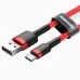 USB-кабель Baseus Cafule Edition 2.4A (1m) (MicroUSB) (Красный) CAMKLF-B09