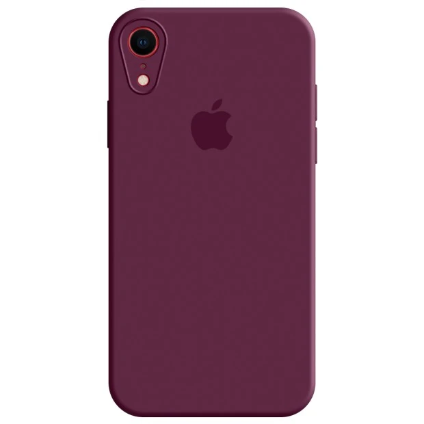 Силикон Original RoundCam Case Apple iPhone XR (57) Marsala