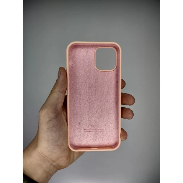 Силикон Original Round Case Apple iPhone 12 / 12 Pro (Grapefruit)