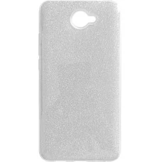 Силикон Glitter Huawei Y7 (2017) (Серебряный)