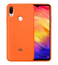 Силикон Original 360 Case Logo Xiaomi Redmi Note 7 (Оранжевый)