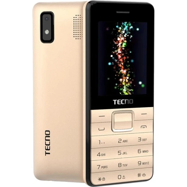 Мобильный телефон Tecno T372 Triple Sim (Champagne Gold)