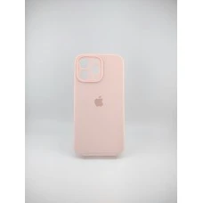 Силикон Original RoundCam Case Apple iPhone 14 Pro Max (76) Chalk Pink