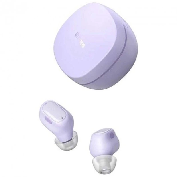 Беспроводные наушники-гарнитура вкладыши Baseus Encok WM01 (Purple)
