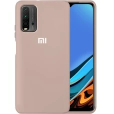 Силикон Original 360 Case Logo Xiaomi Redmi 9T (Пудровый)