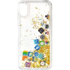 Чехол Aquarium Social Media Apple iPhone X / XS (Золотой)