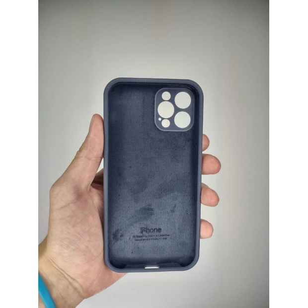 Силіконовий чохол Original RoundCam для Apple iPhone 12 Pro (09) Midnight Blue