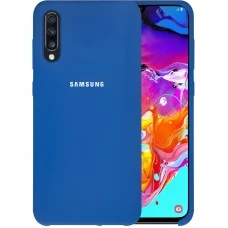 Силикон Original Case HQ Samsung Galaxy A70 (2019) (Синий)