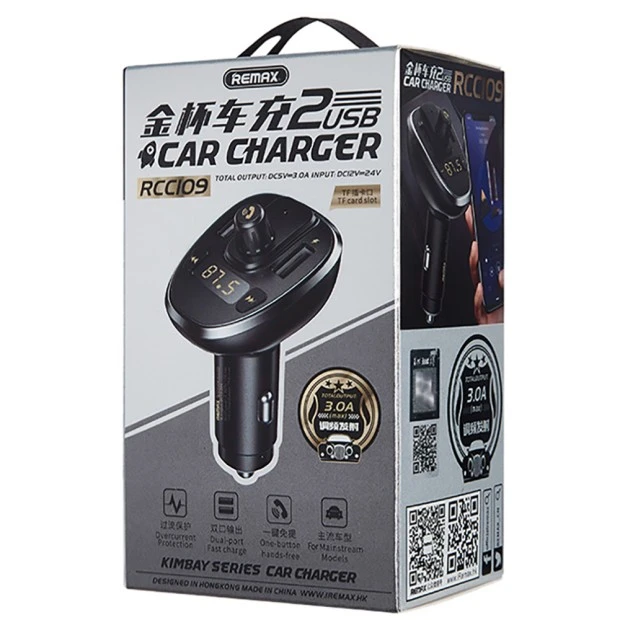 FM-модулятор Remax RCC109 Black