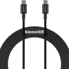 USB-кабель Baseus Superior PD 100W (1m) (Type-C to Type-C) (Чёрный) CATYS-B01