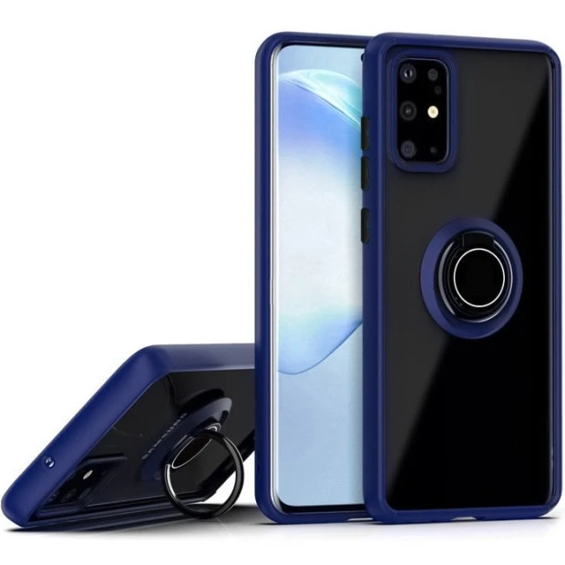 Накладка Totu Ring Armor Case Samsung Galaxy S20 Plus (2020) (Синий)