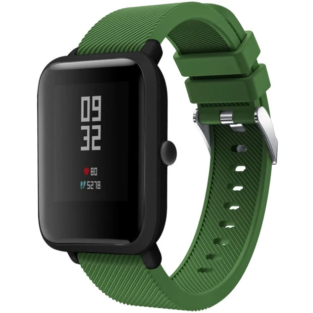 Ремешок Original Design Xiaomi Amazfit Bip 20мм (Buckle) (Тёмно-зелёный)